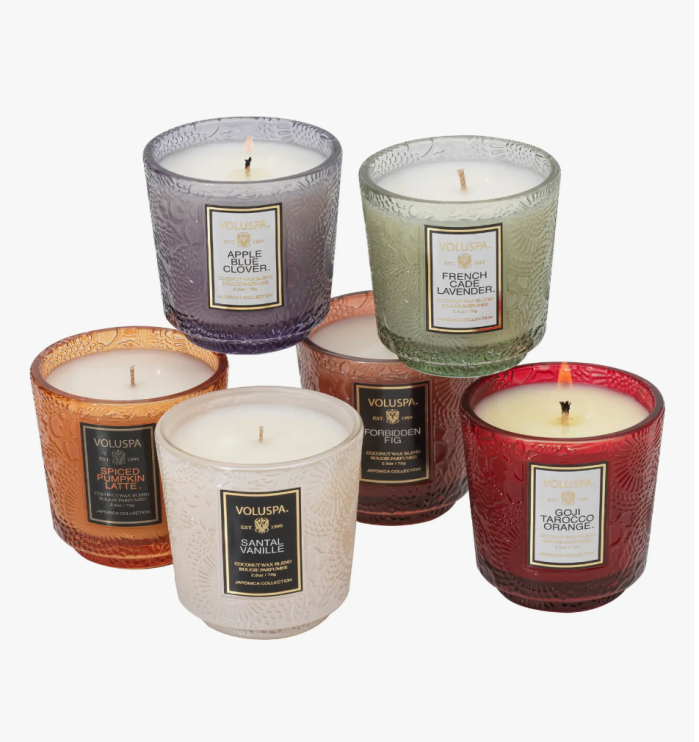 Voluspa Japonica Mini Pedestal Candle Set