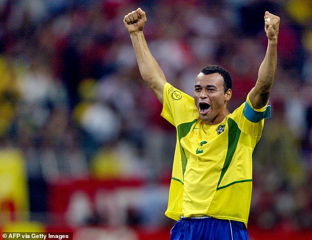 Cafu holds the record for the most Brazil appearances and won two World Cups